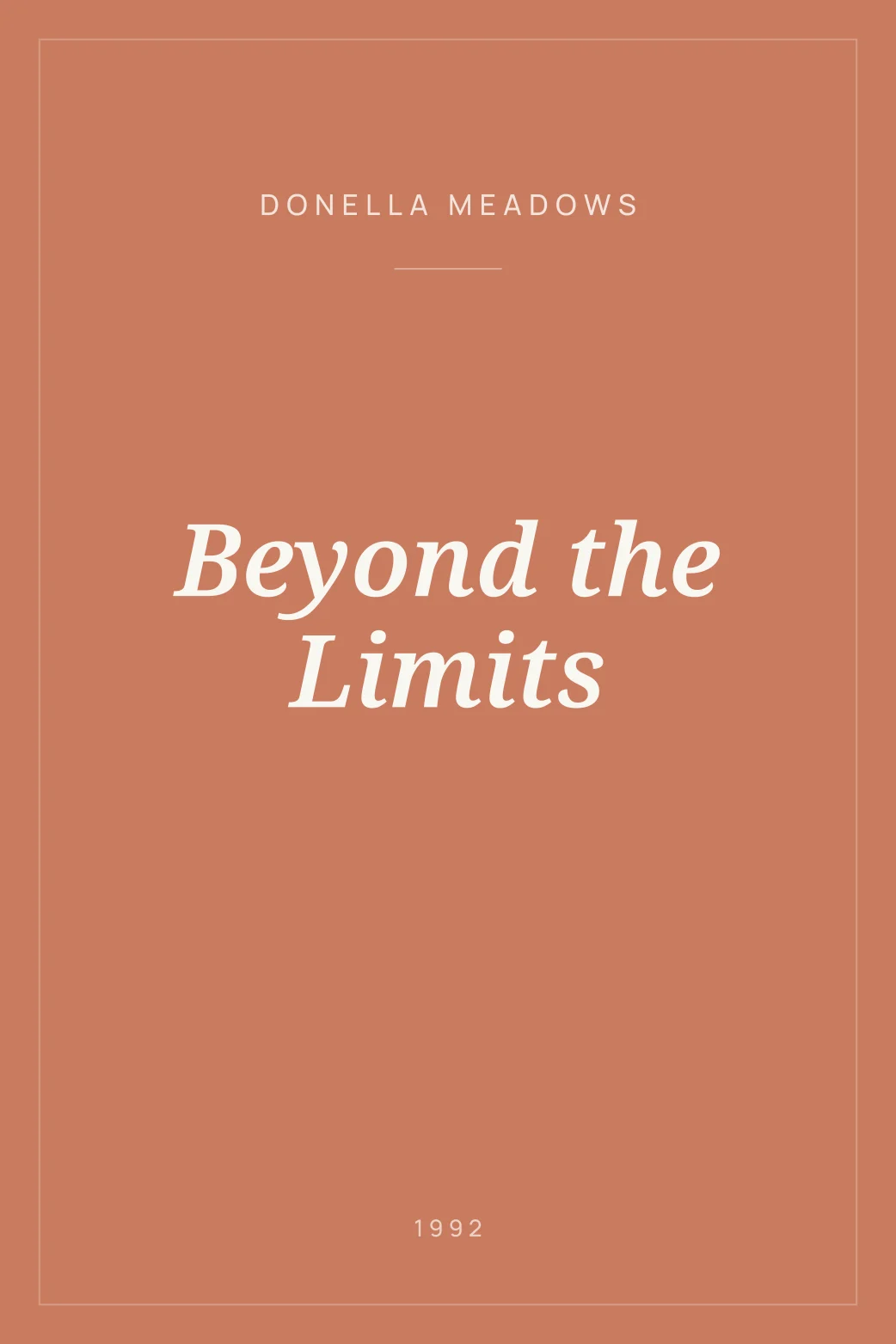 Portada de Beyond the Limits