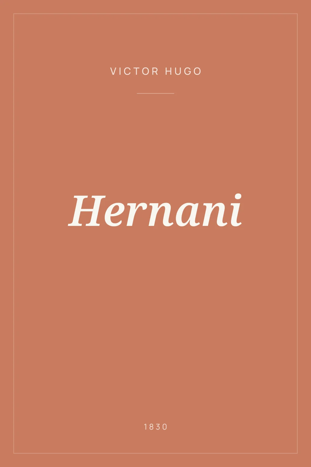 Portada de Hernani