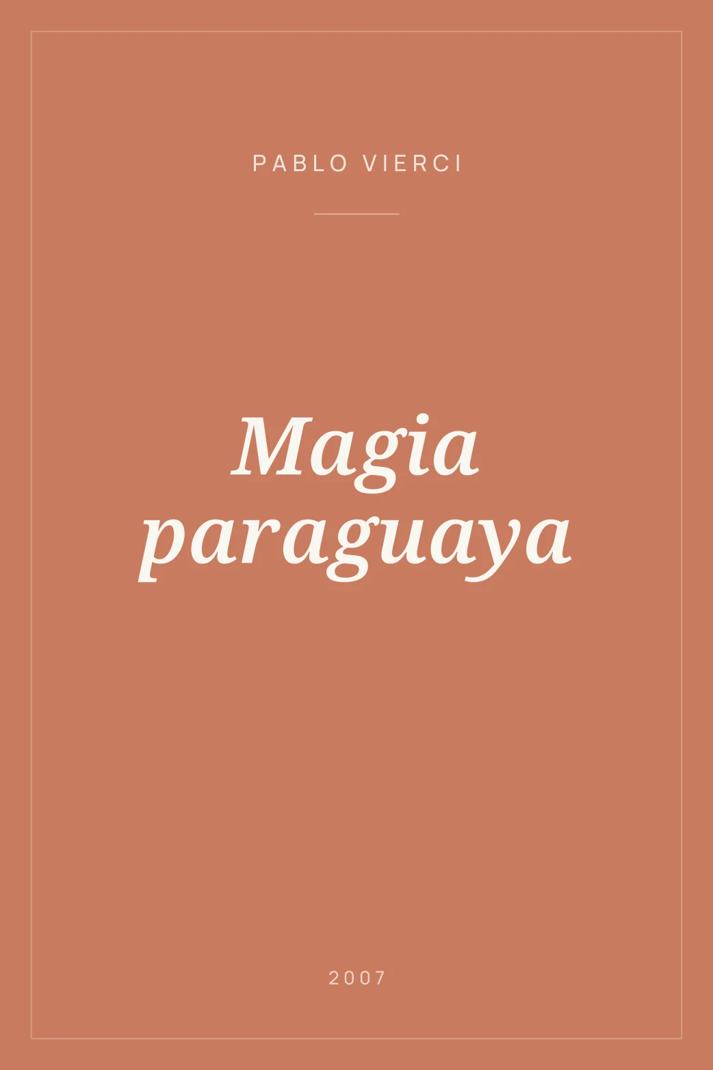 Portada de Magia paraguaya
