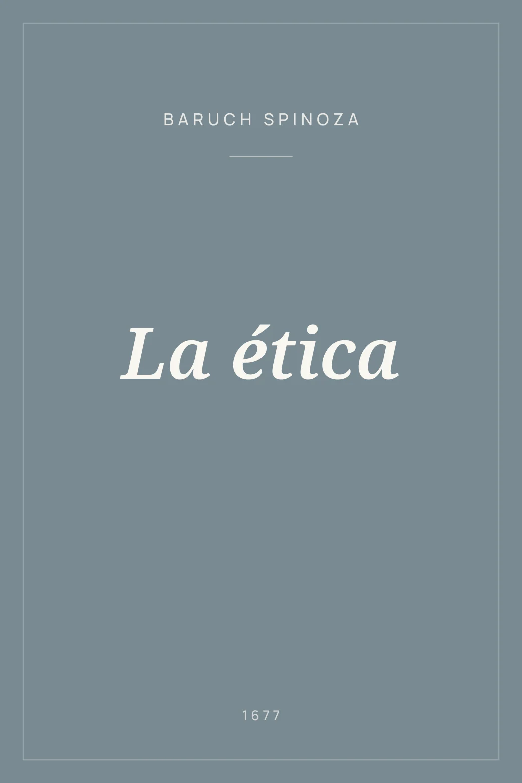 Portada de La ética