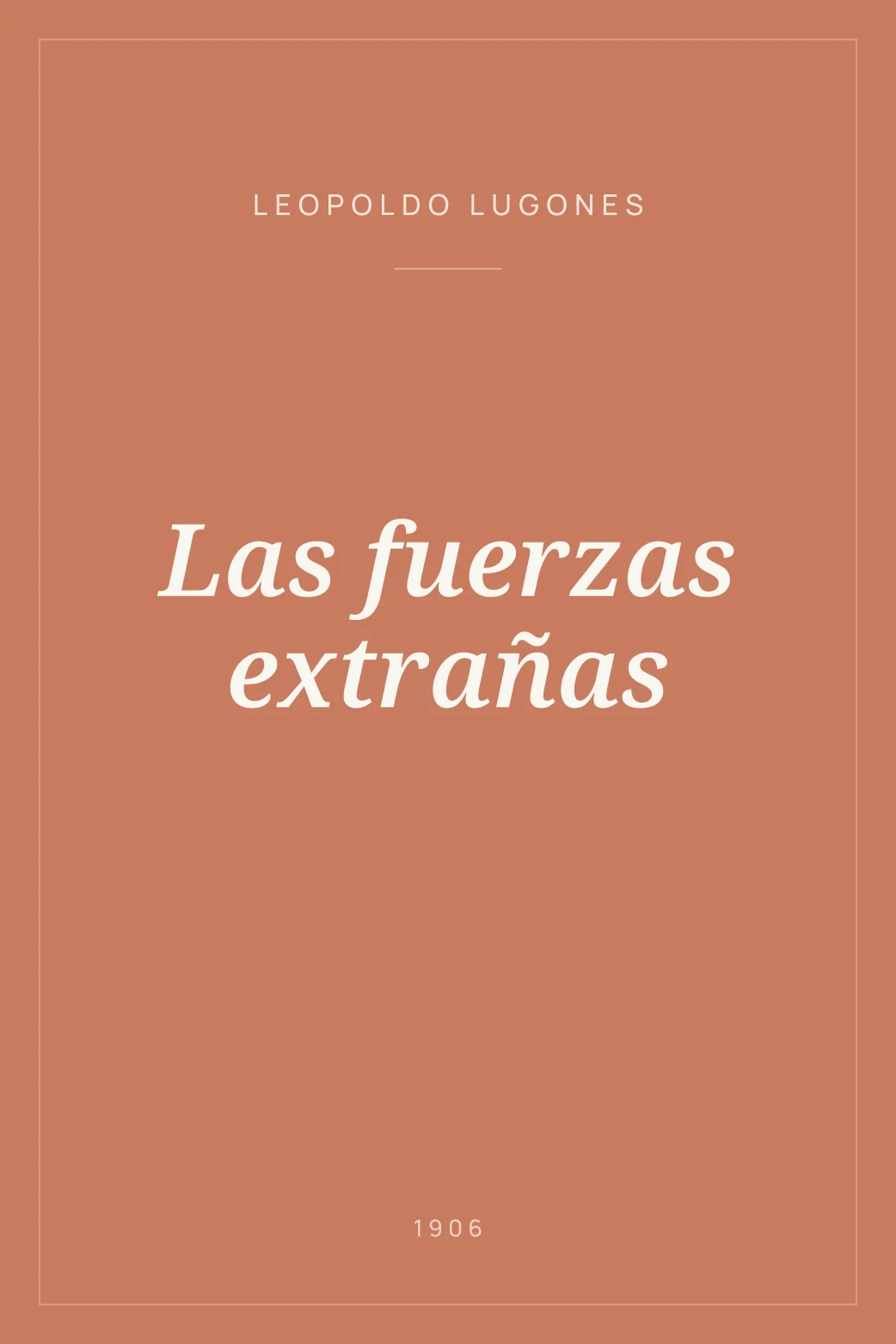 Portada de Las fuerzas extrañas