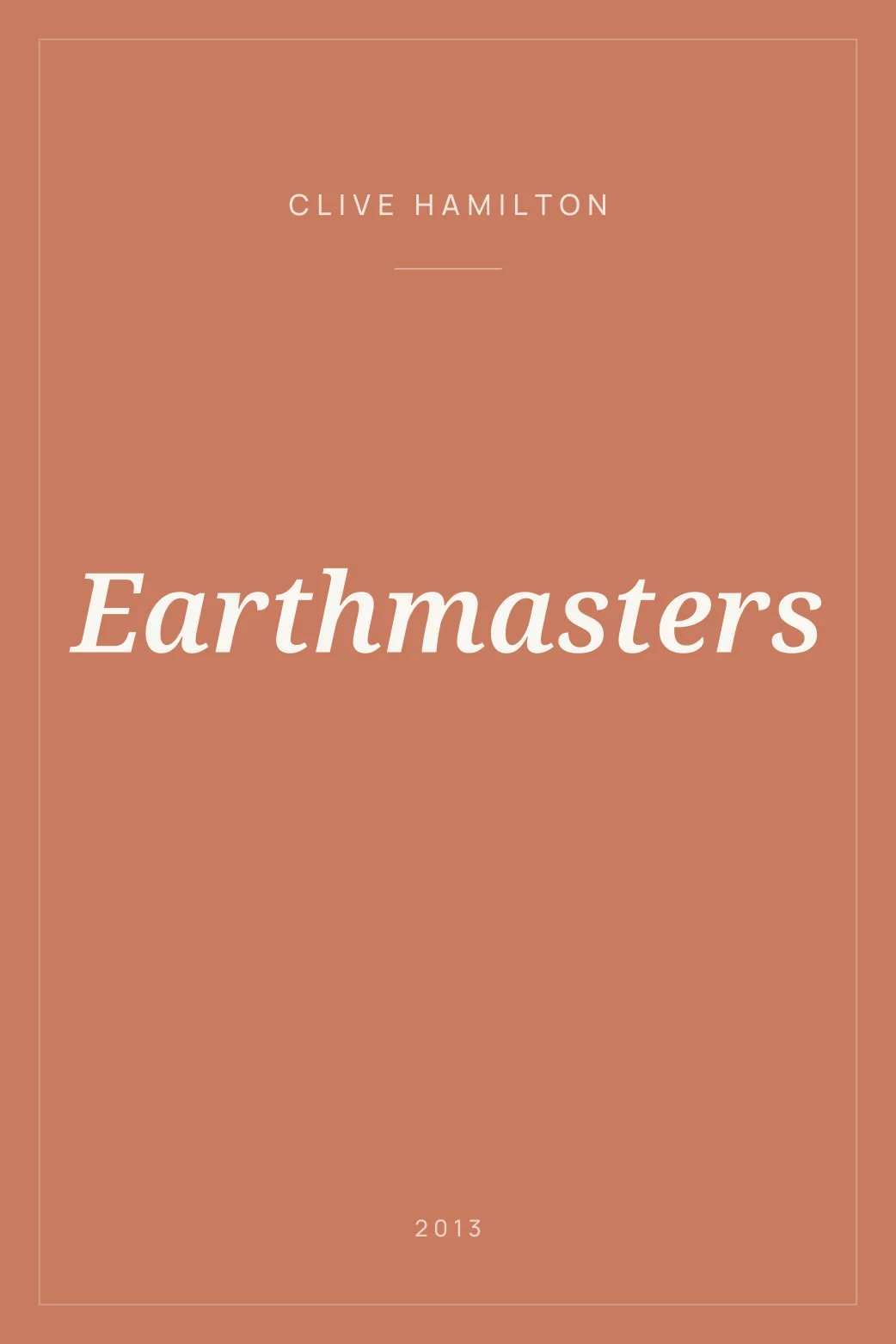 Portada de Earthmasters