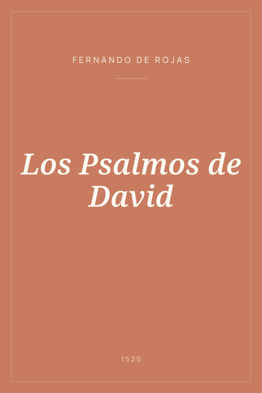 Portada de Los Psalmos de David