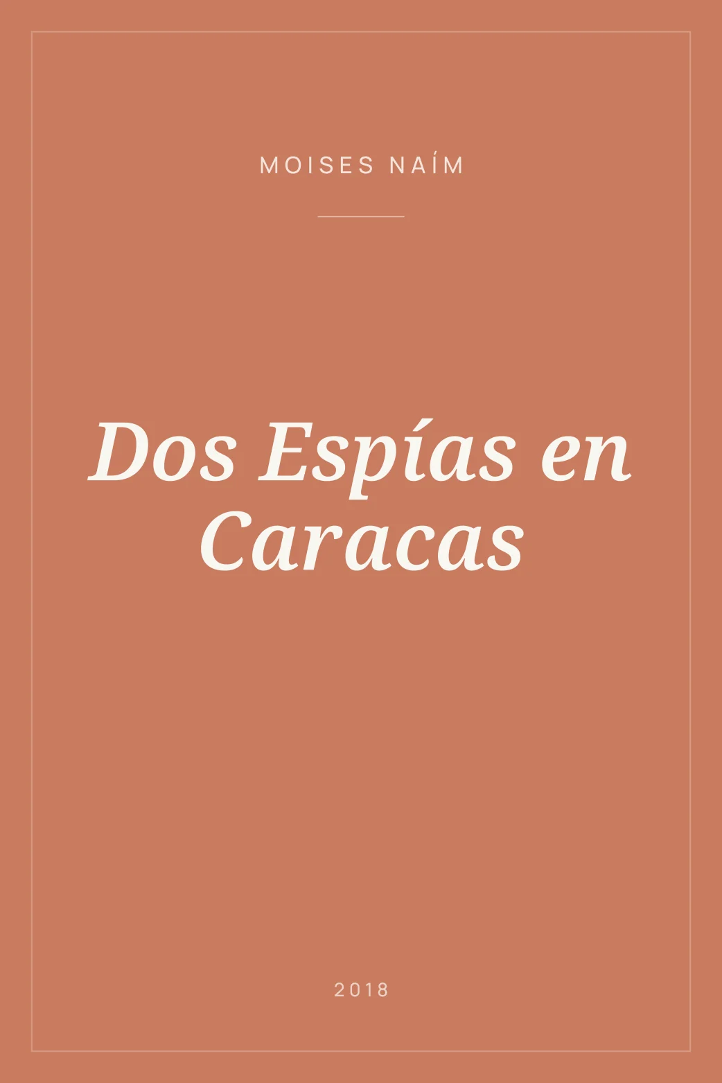 Portada de Dos Espías en Caracas