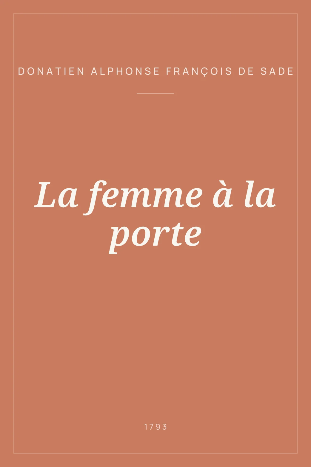 Portada de La femme à la porte