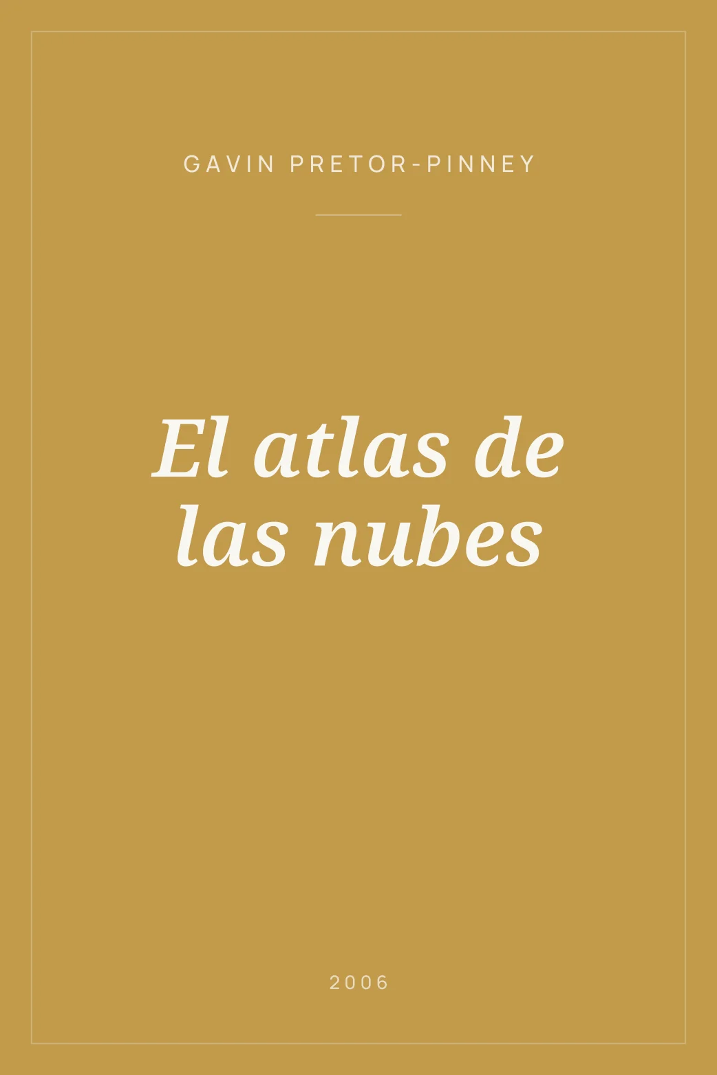 Portada de El atlas de las nubes