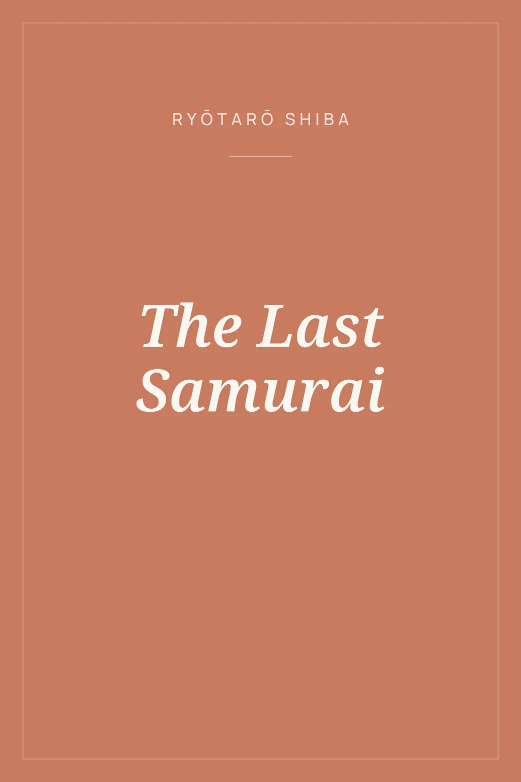 Portada de The Last Samurai