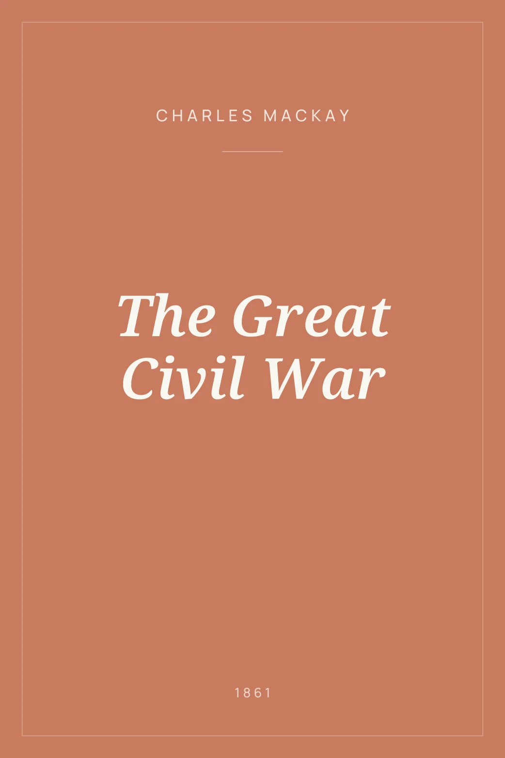 Portada de The Great Civil War