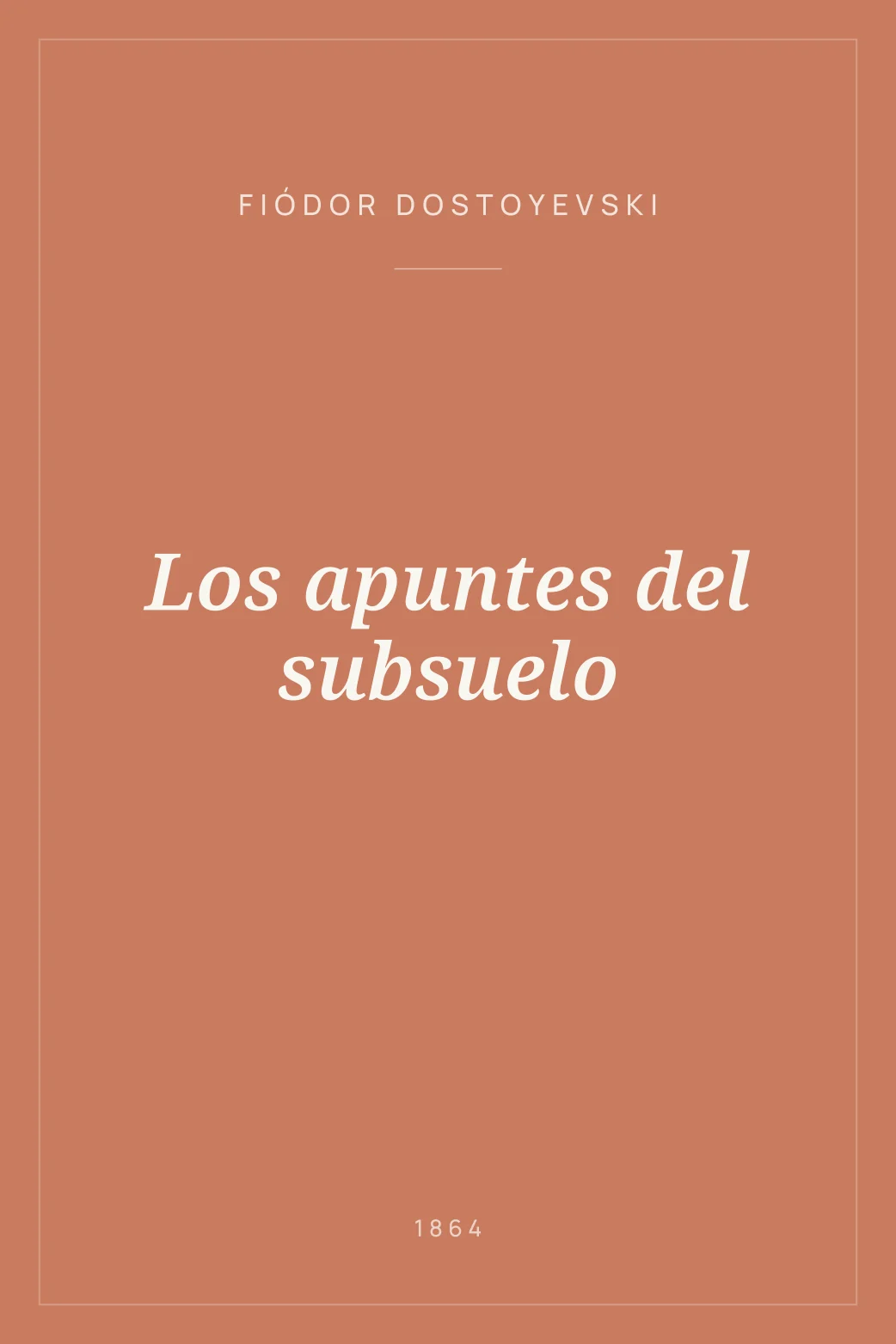Portada de Los apuntes del subsuelo