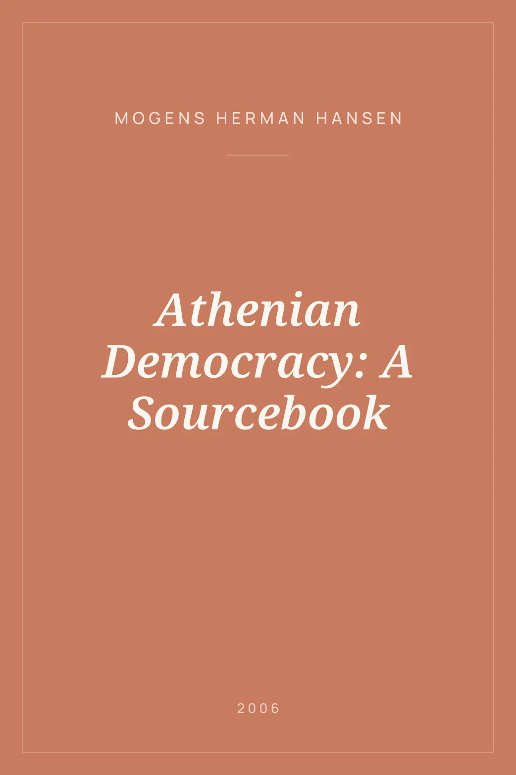 Portada de Athenian Democracy: A Sourcebook