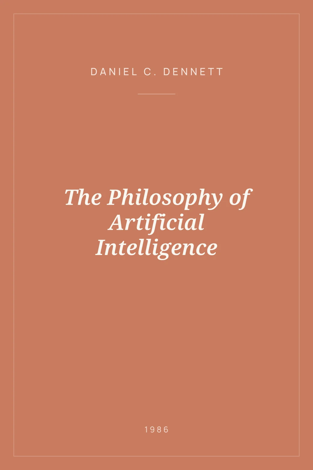 Portada de The Philosophy of Artificial Intelligence
