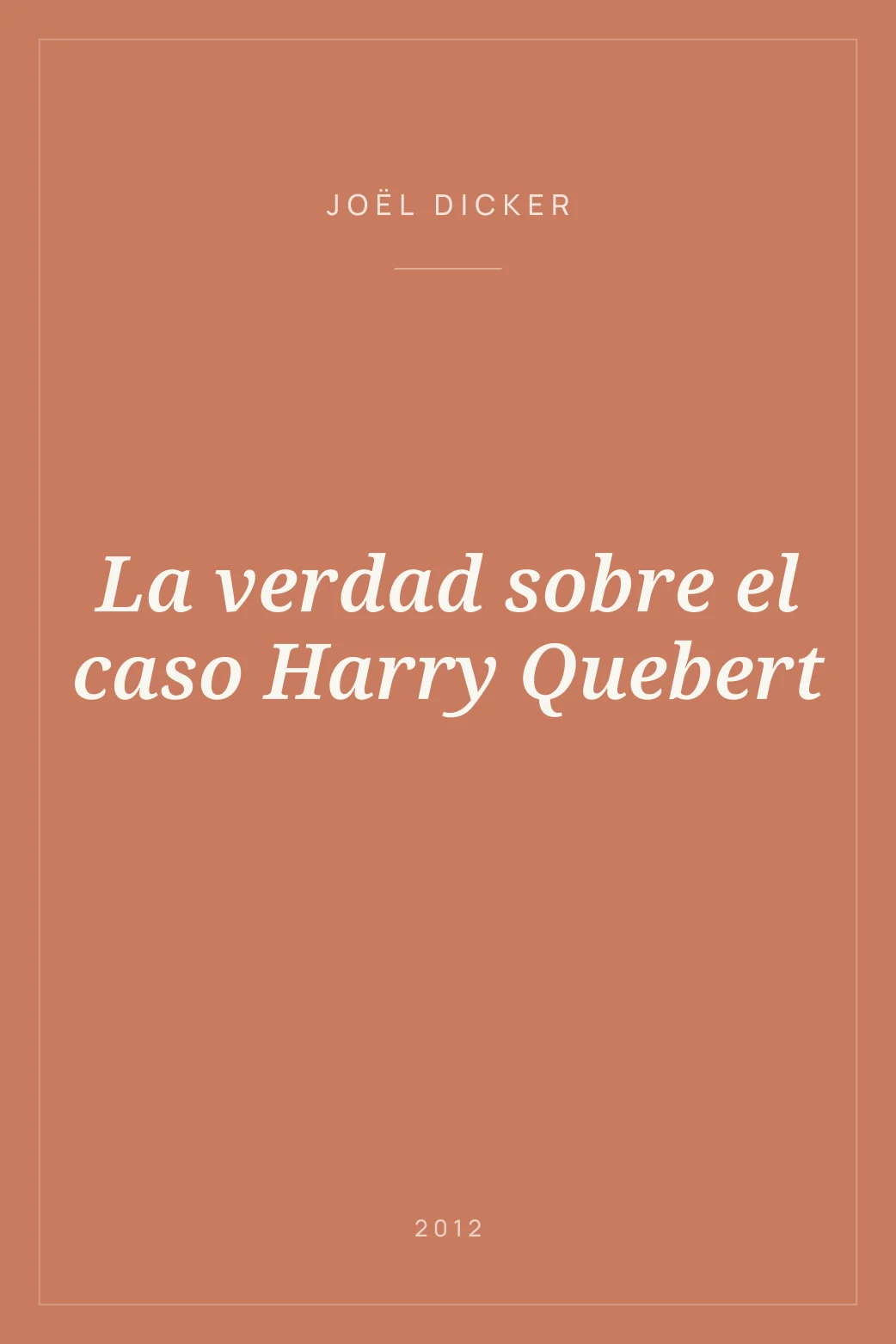 Portada de La verdad sobre el caso Harry Quebert