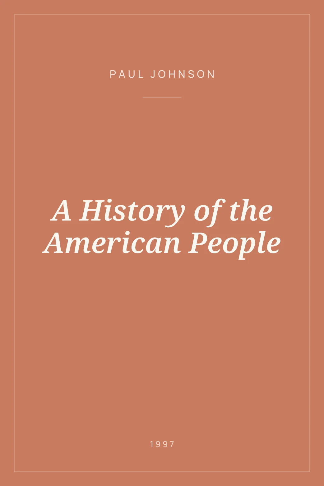 Portada de A History of the American People