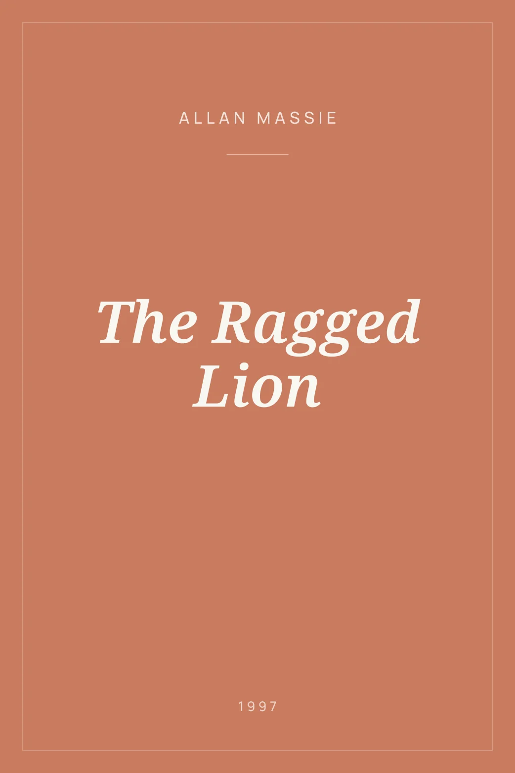 Portada de The Ragged Lion