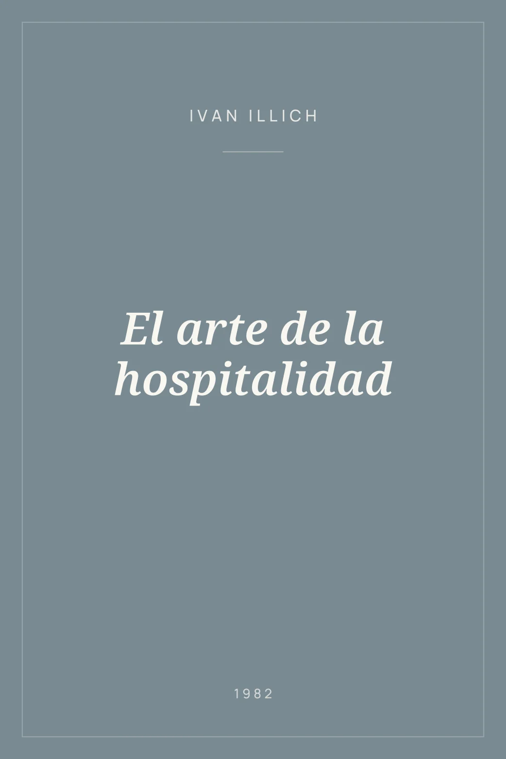Portada de El arte de la hospitalidad