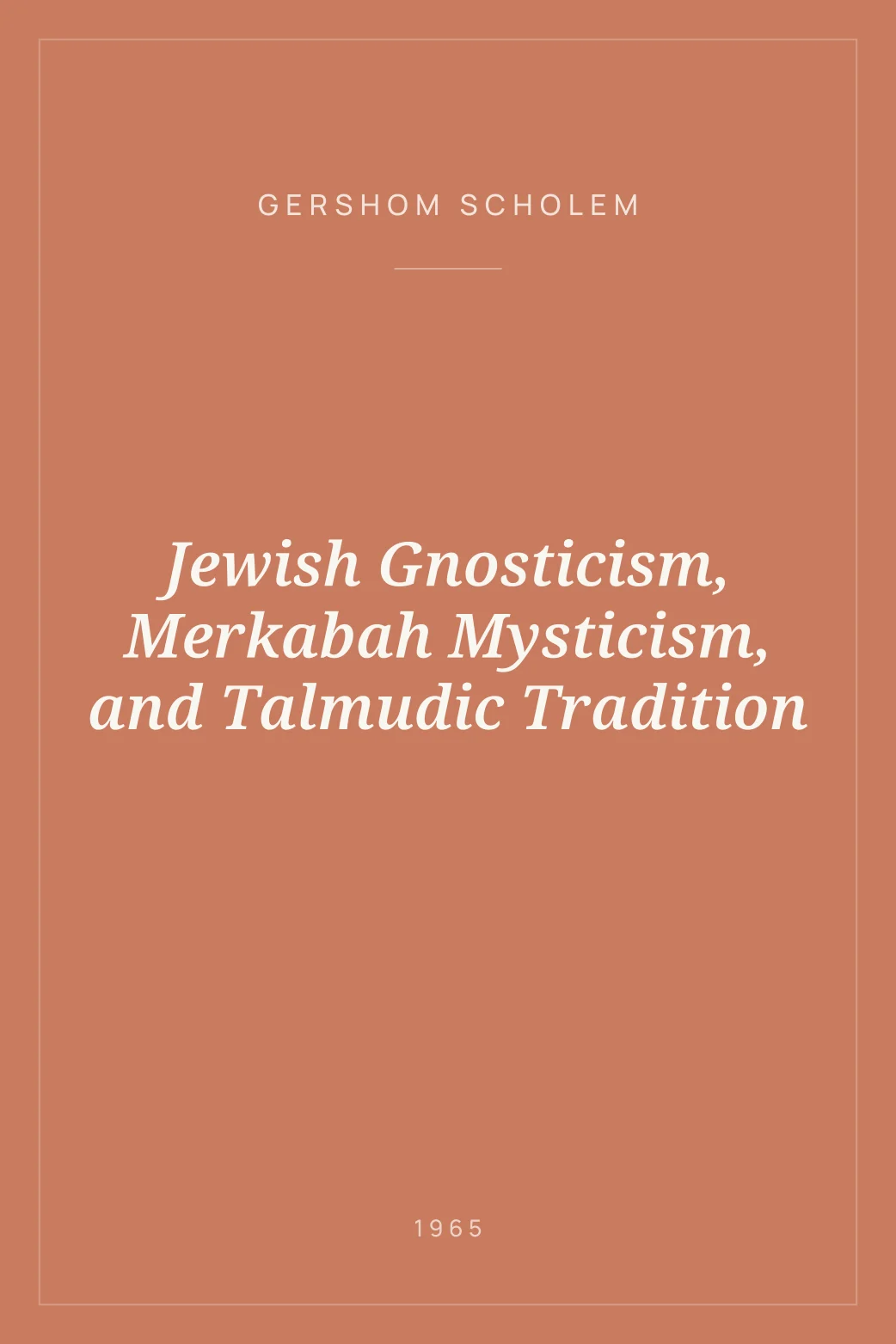 Portada de Jewish Gnosticism, Merkabah Mysticism, and Talmudic Tradition