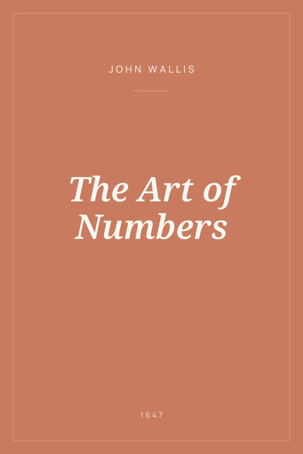 Portada de The Art of Numbers