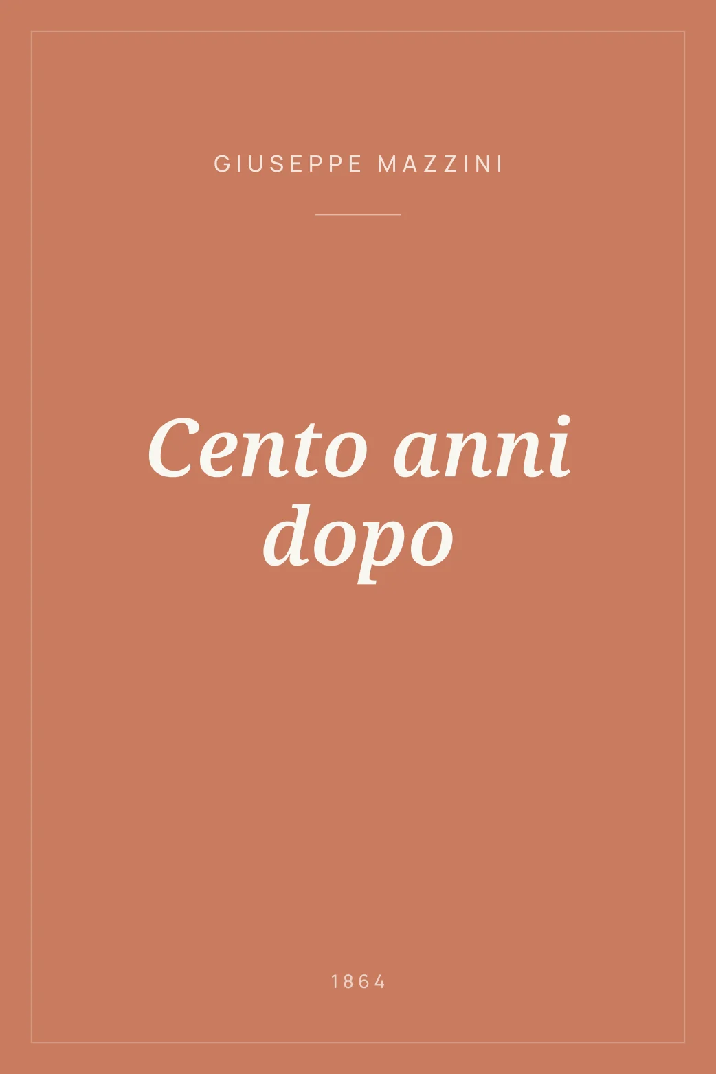 Portada de Cento anni dopo