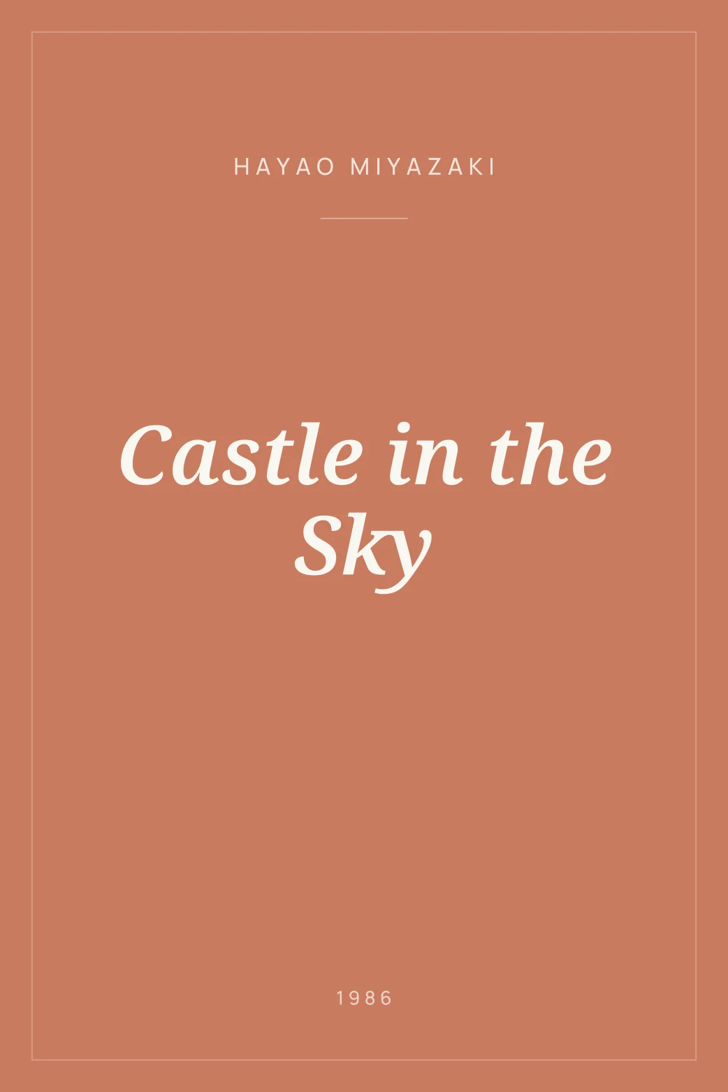 Portada de Castle in the Sky