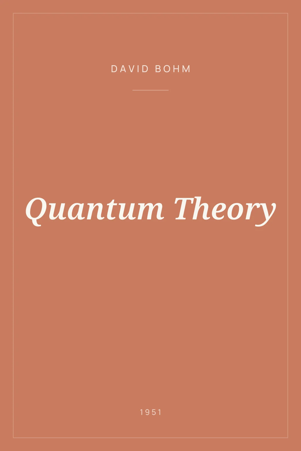 Portada de Quantum Theory
