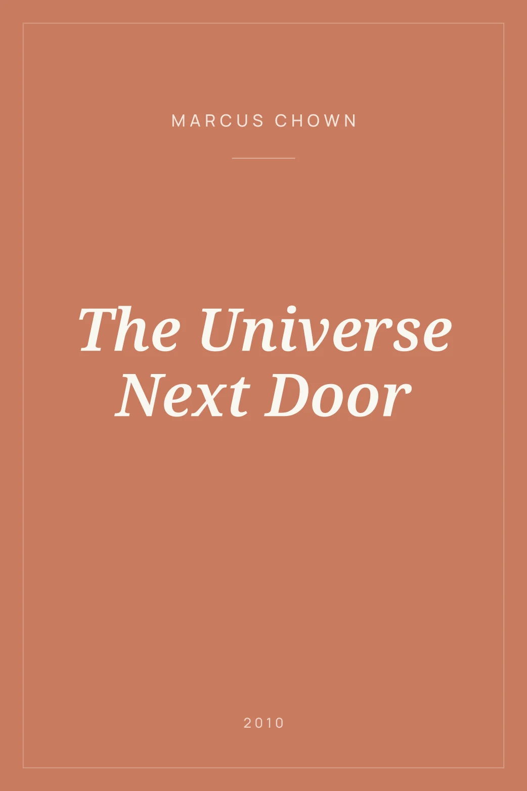 Portada de The Universe Next Door