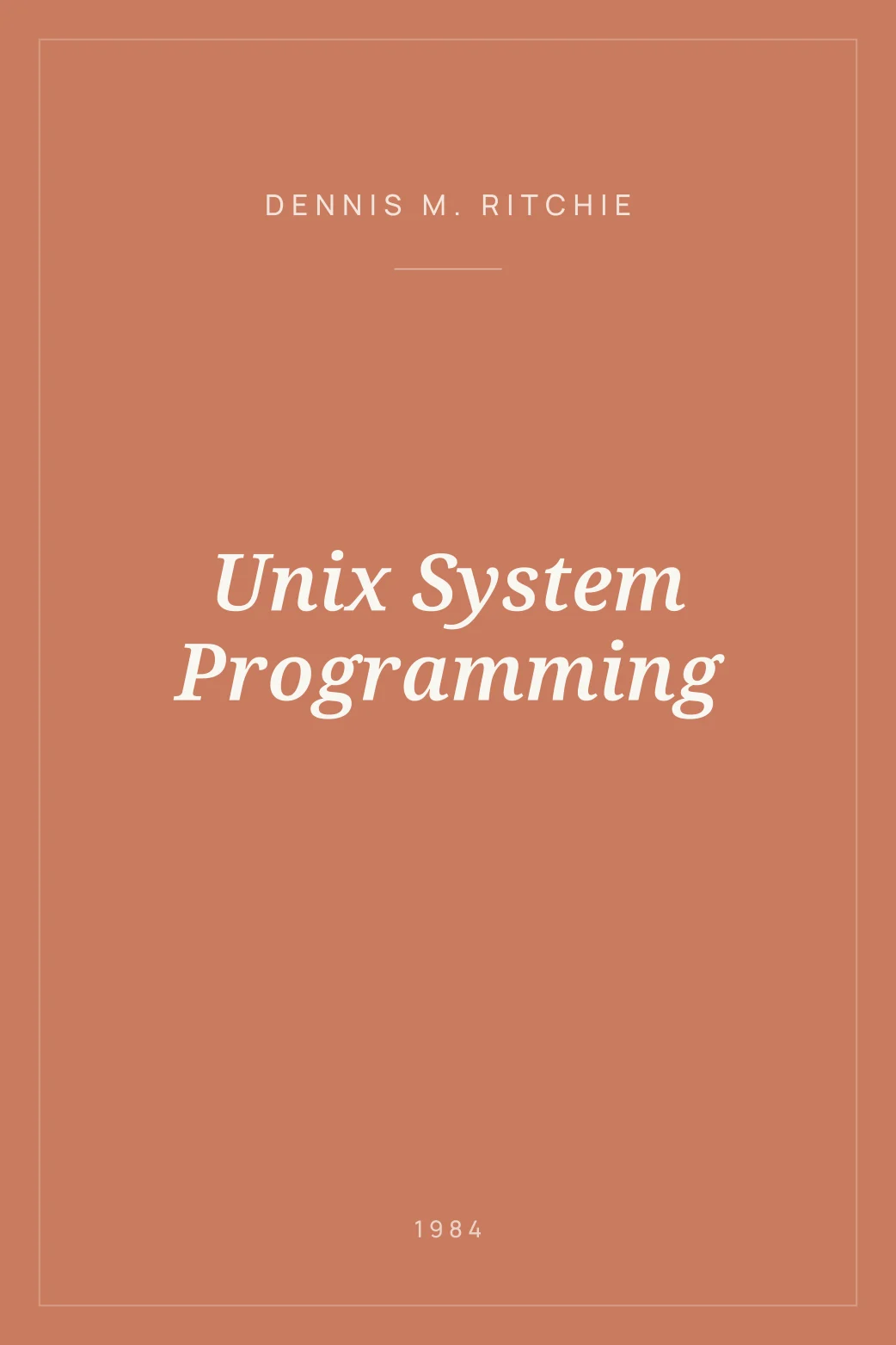 Portada de Unix System Programming