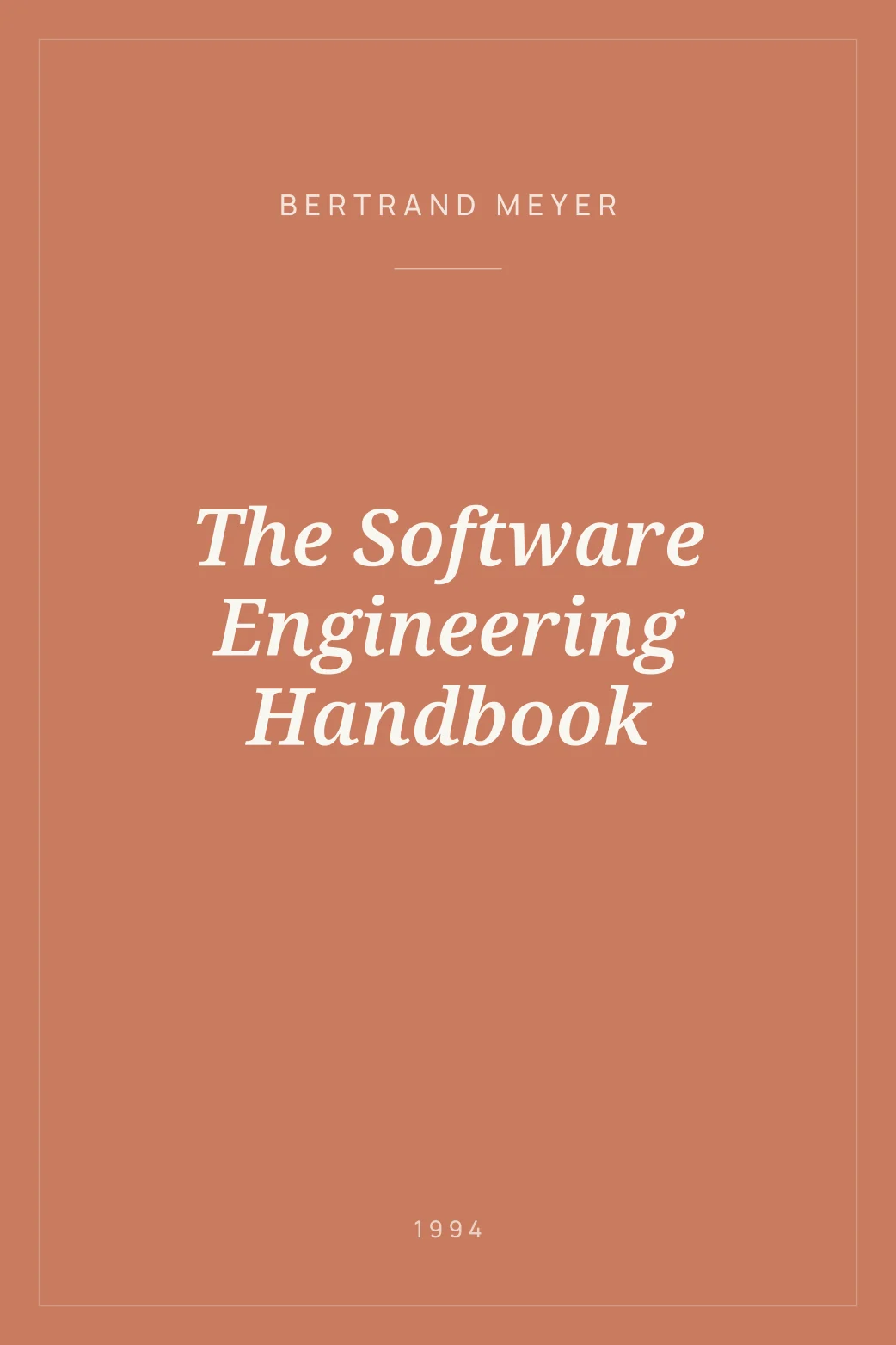 Portada de The Software Engineering Handbook