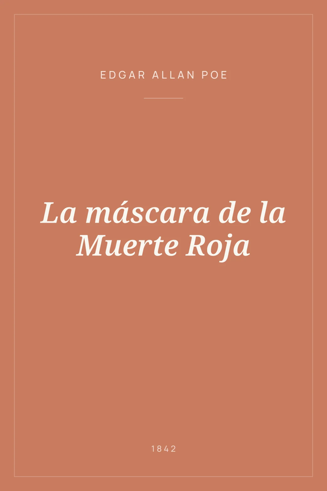 Portada de La máscara de la Muerte Roja
