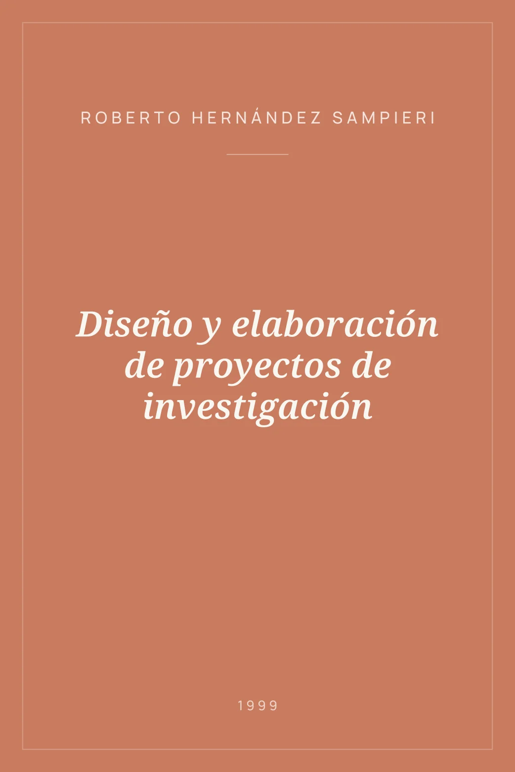 Portada de Diseño y elaboración de proyectos de investigación