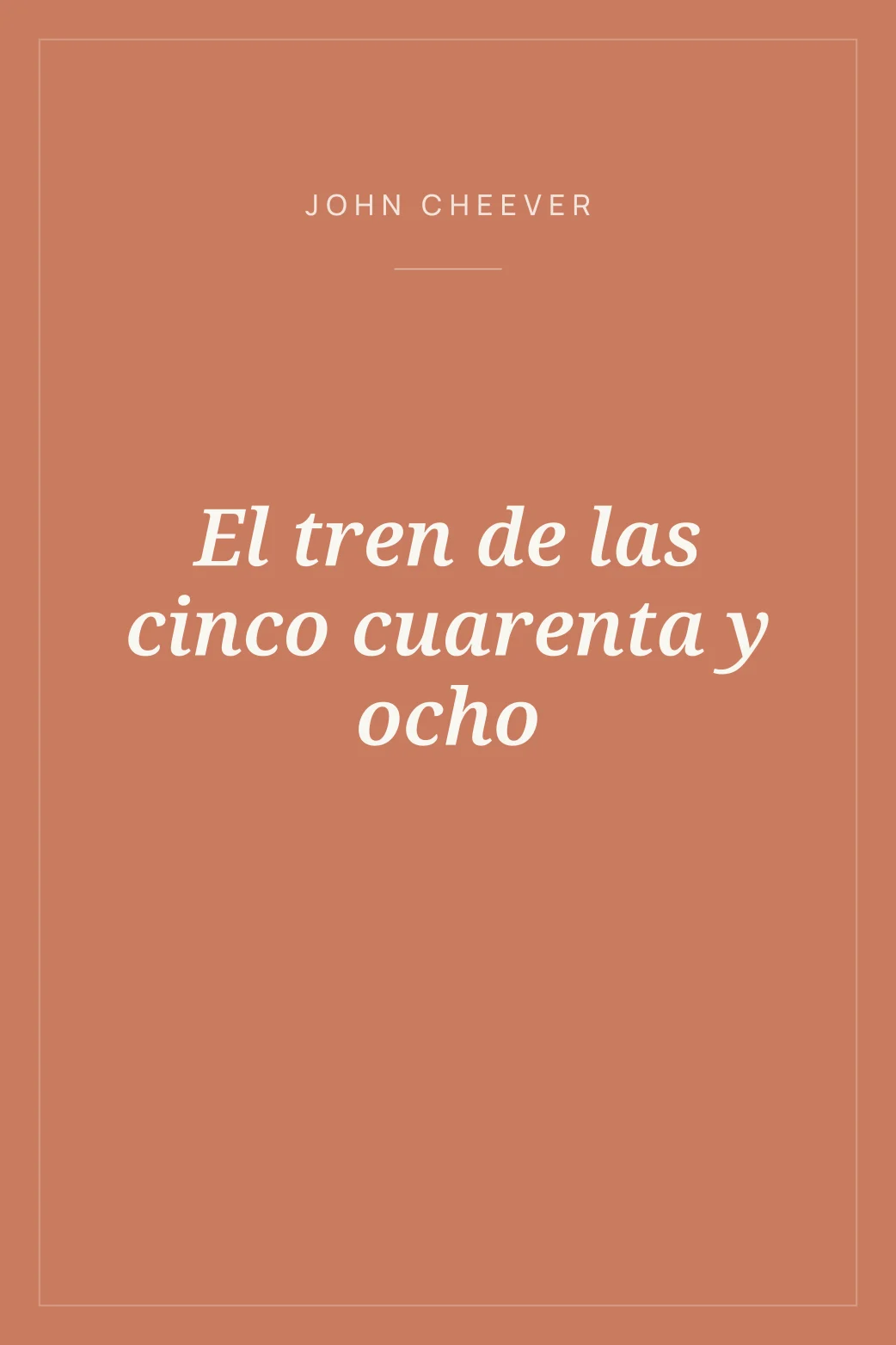 Portada de El tren de las cinco cuarenta y ocho