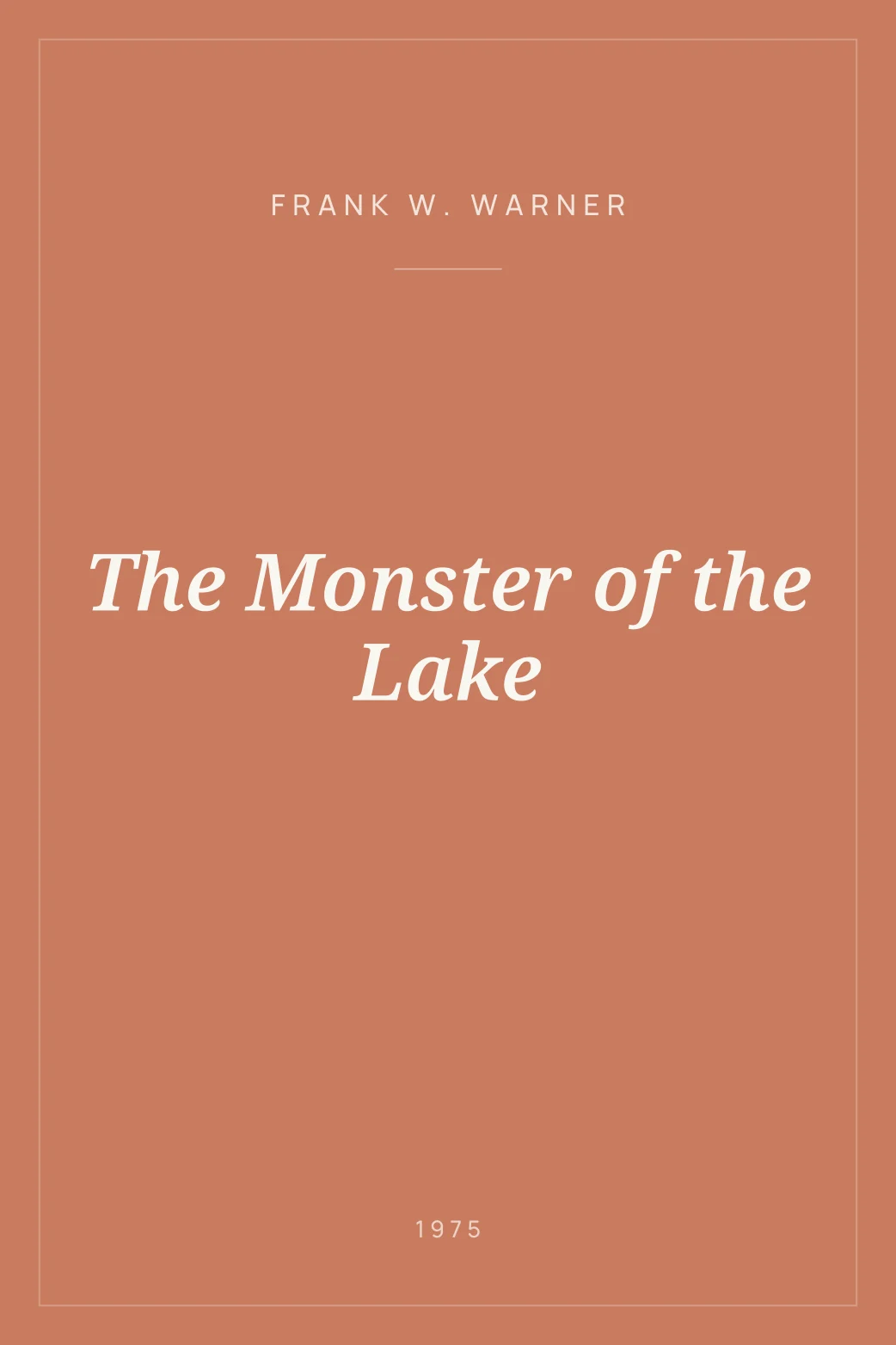 Portada de The Monster of the Lake
