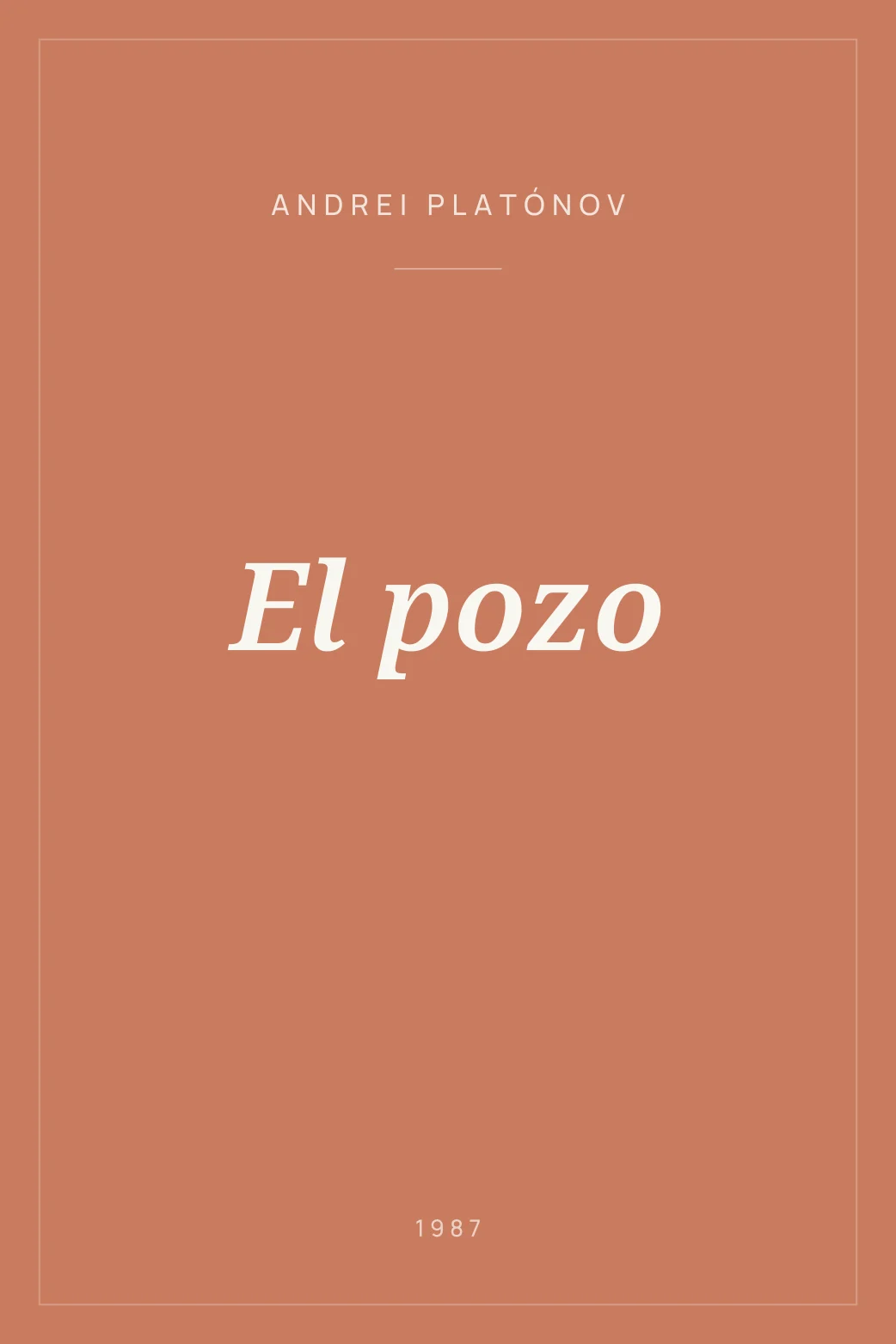 Portada de El pozo