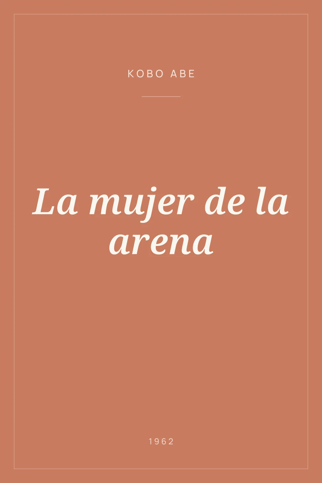 Portada de La mujer de la arena