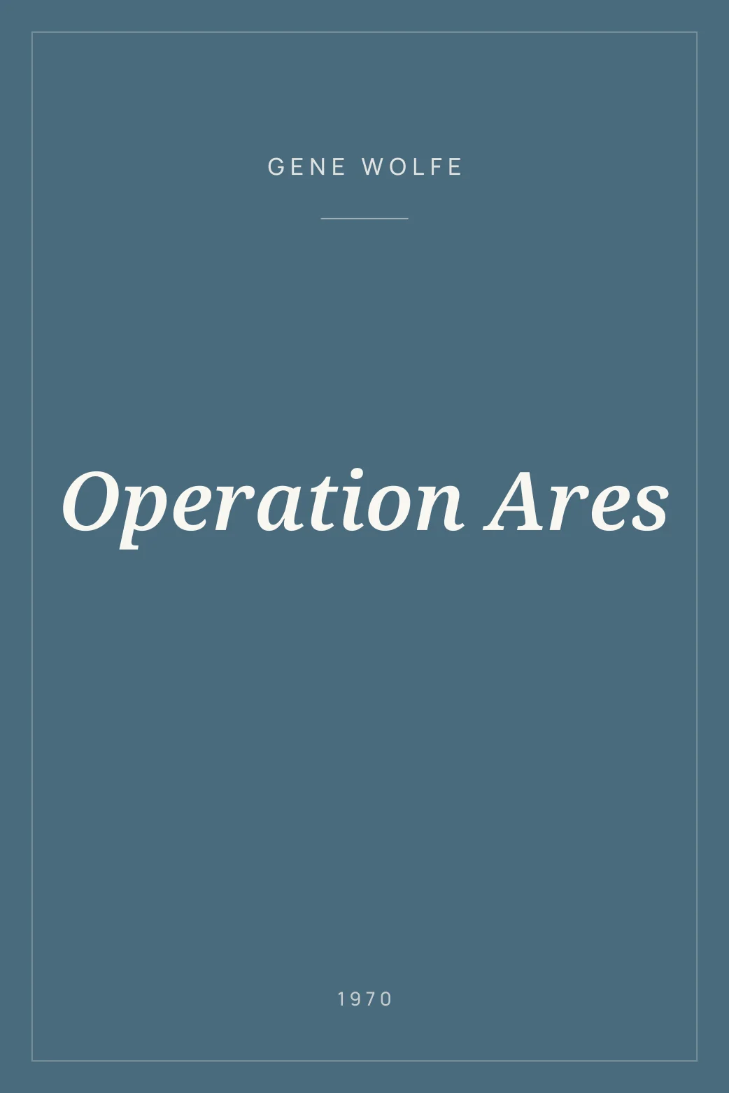 Portada de Operation Ares