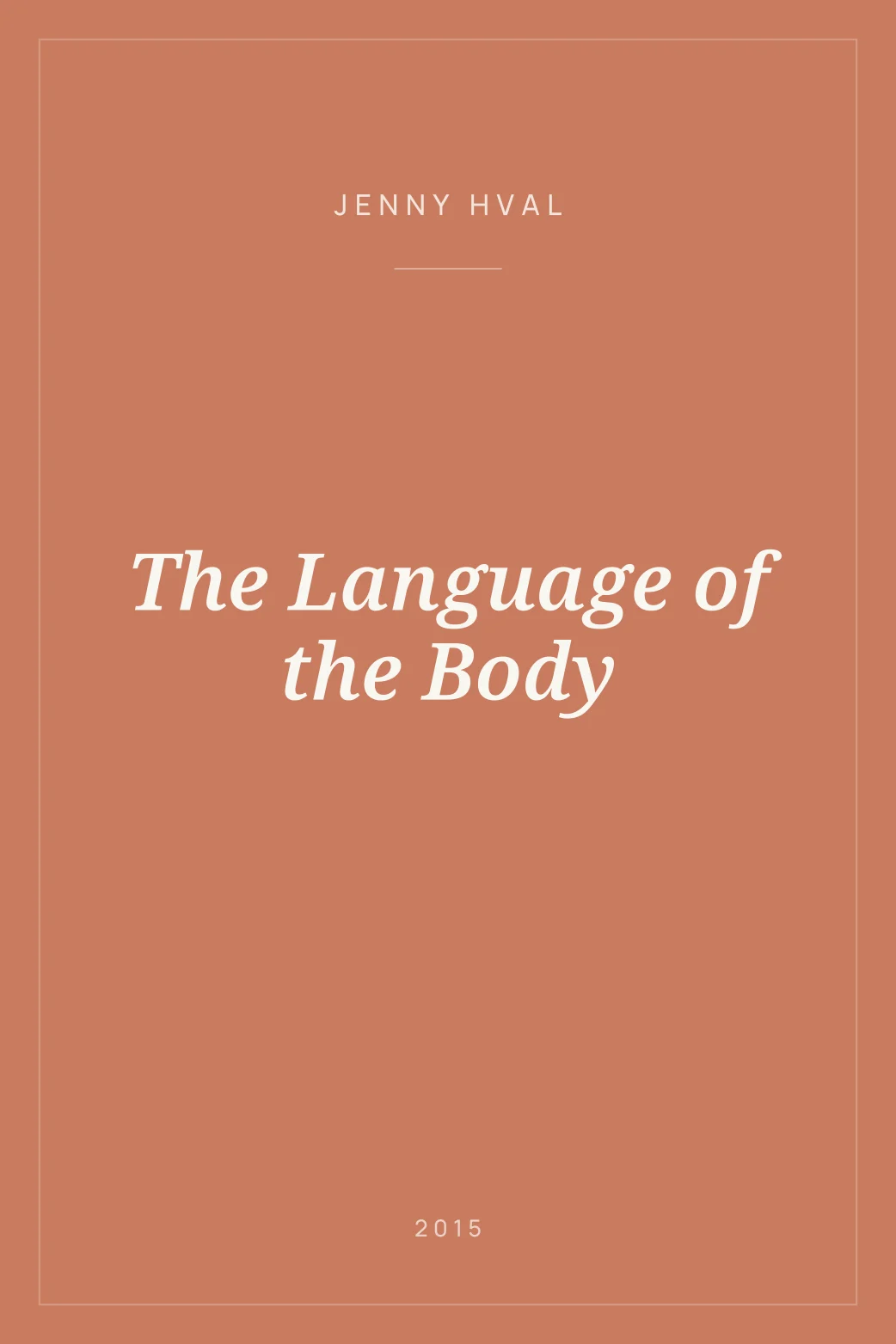 Portada de The Language of the Body