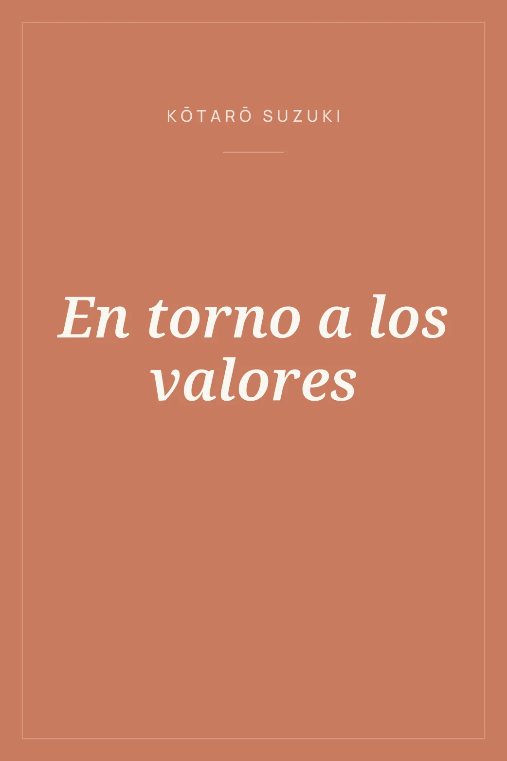 Portada de En torno a los valores