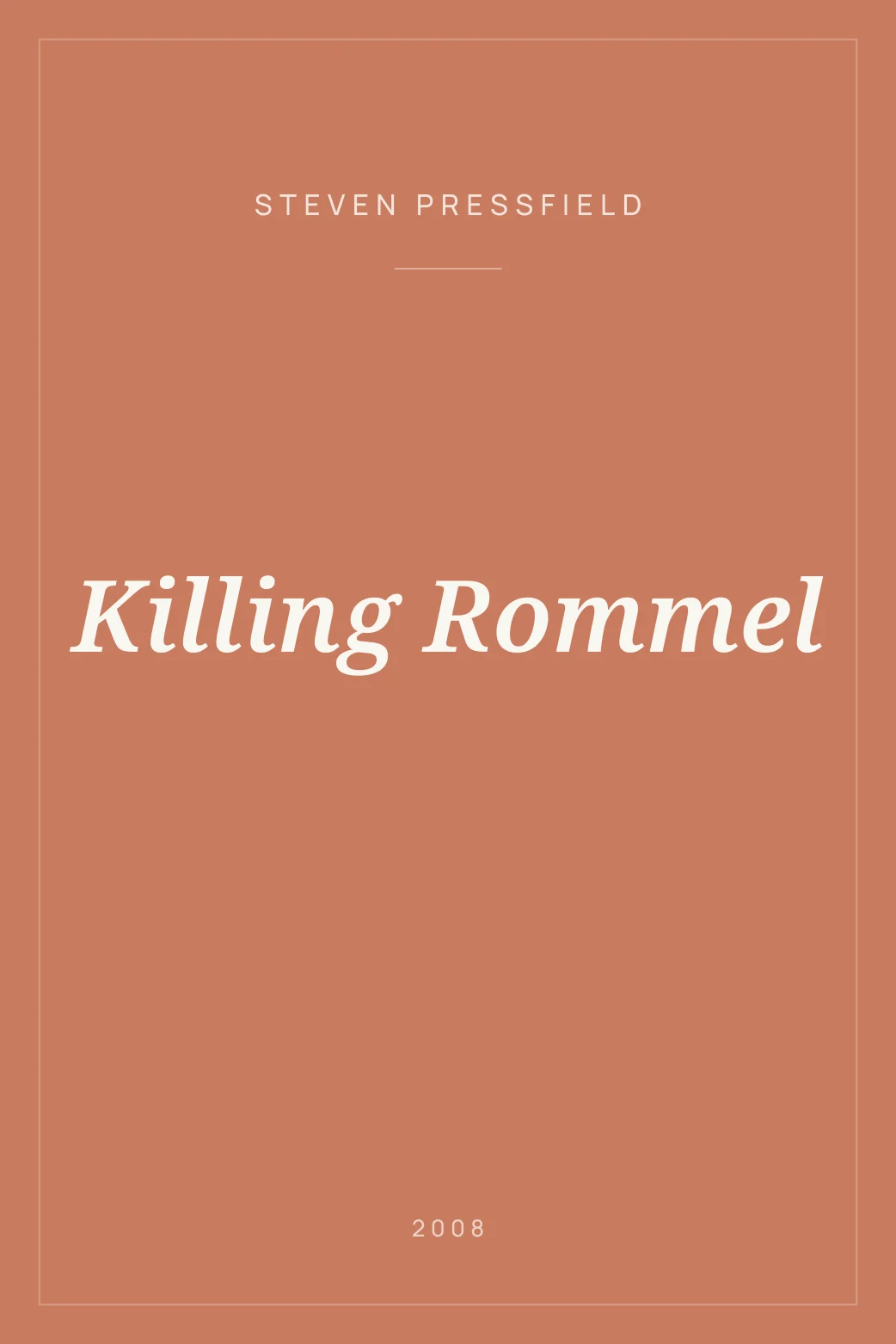 Portada de Killing Rommel