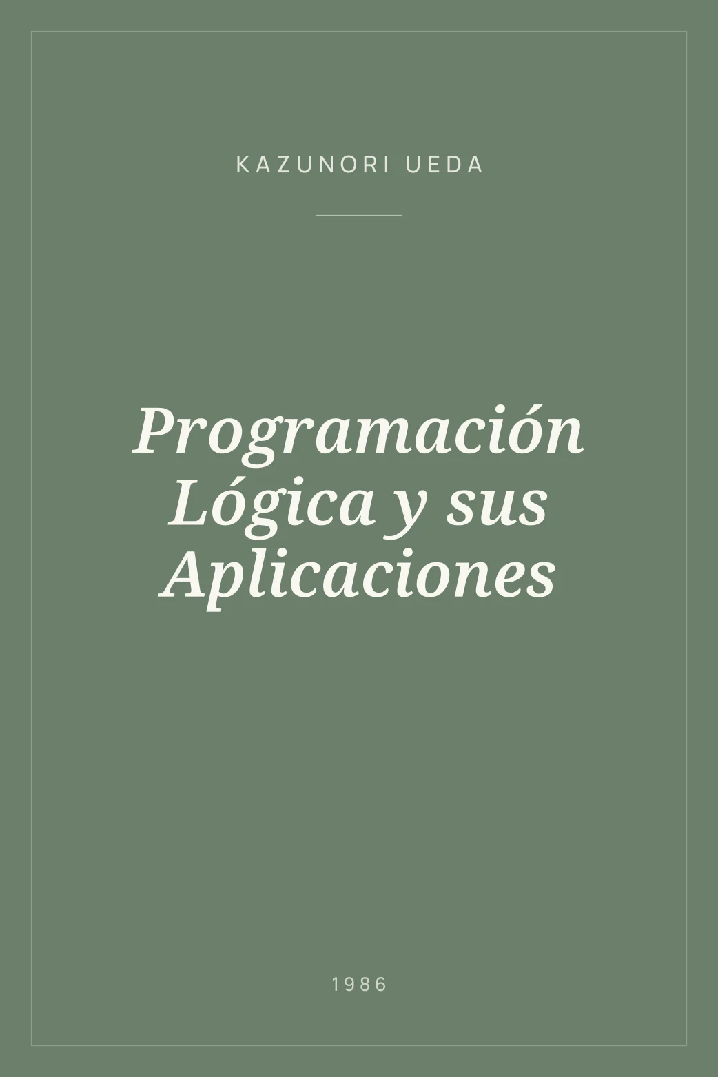 Portada de Programación Lógica y sus Aplicaciones