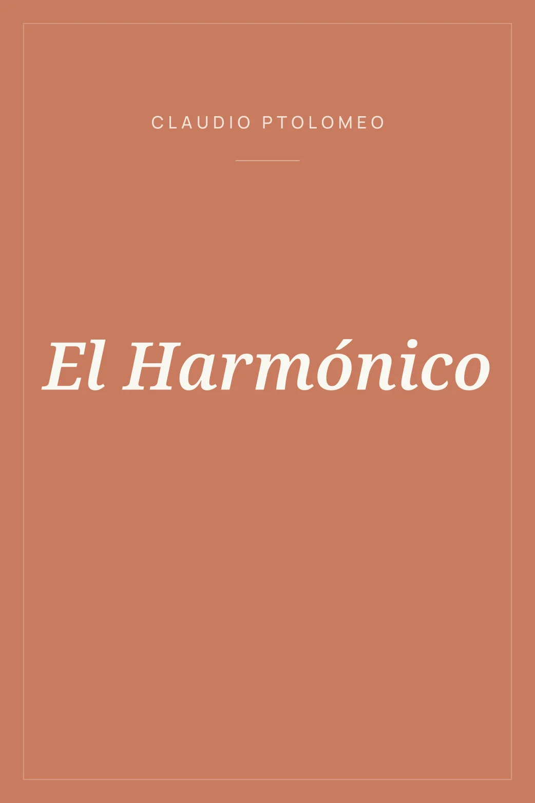 Portada de El Harmónico