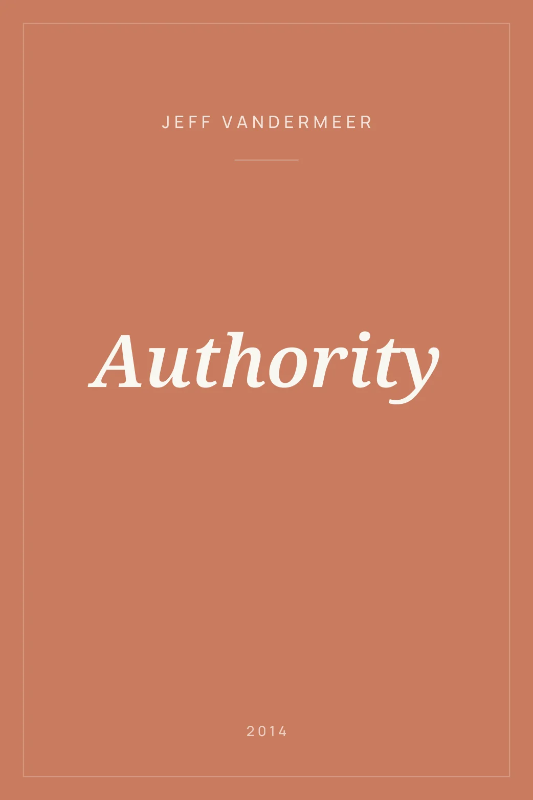 Portada de Authority