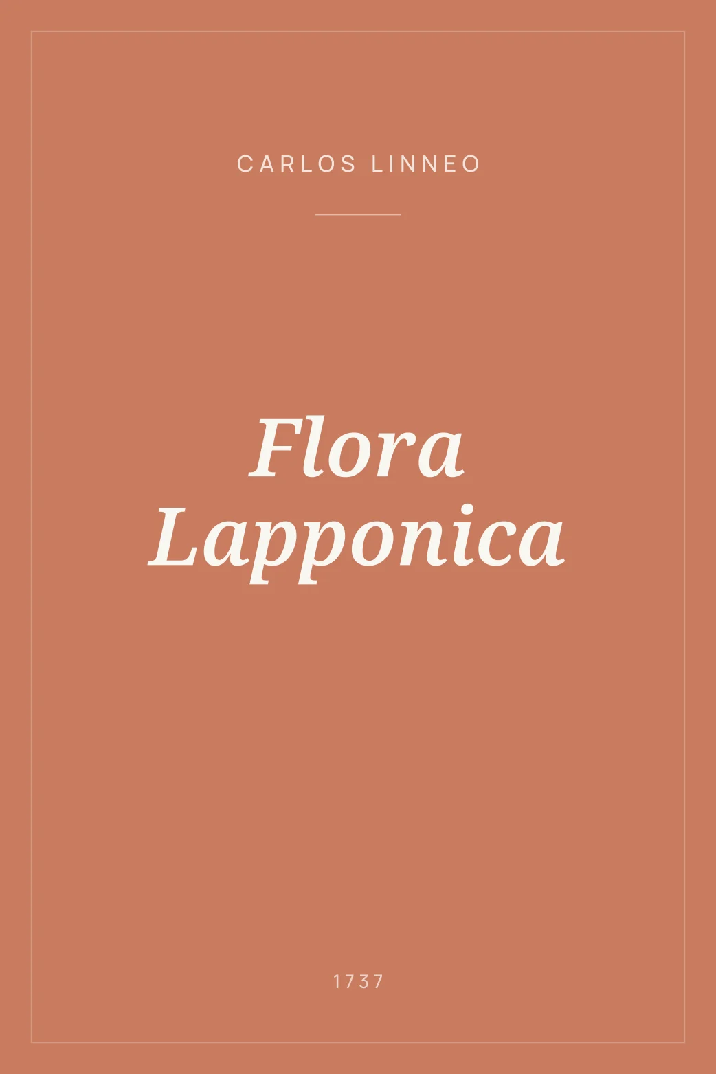 Portada de Flora Lapponica