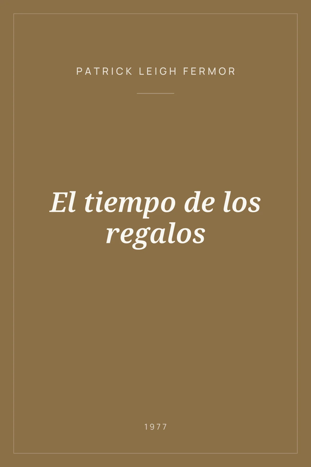 Portada de El tiempo de los regalos