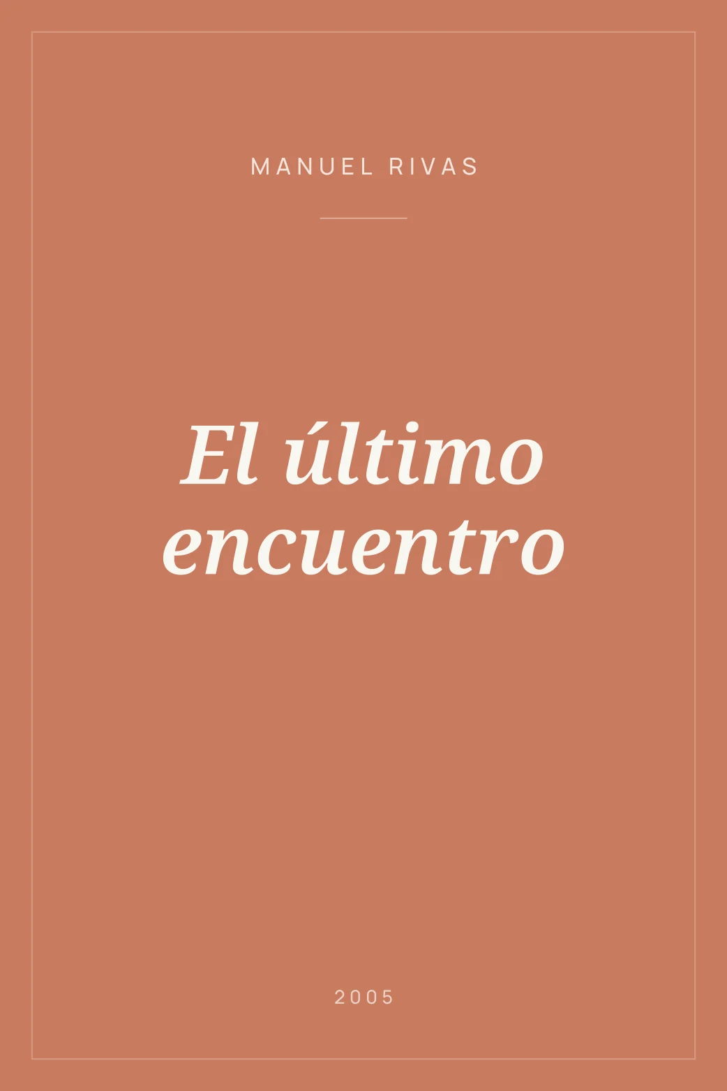 Portada de El último encuentro