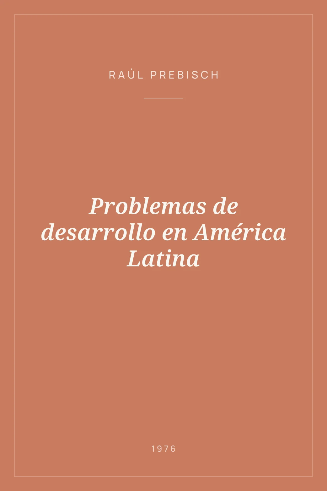 Portada de Problemas de desarrollo en América Latina