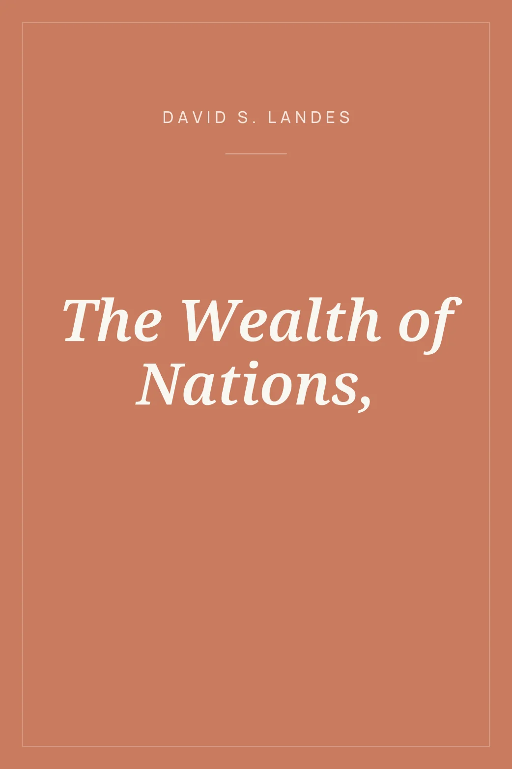 Portada de The Wealth of Nations,