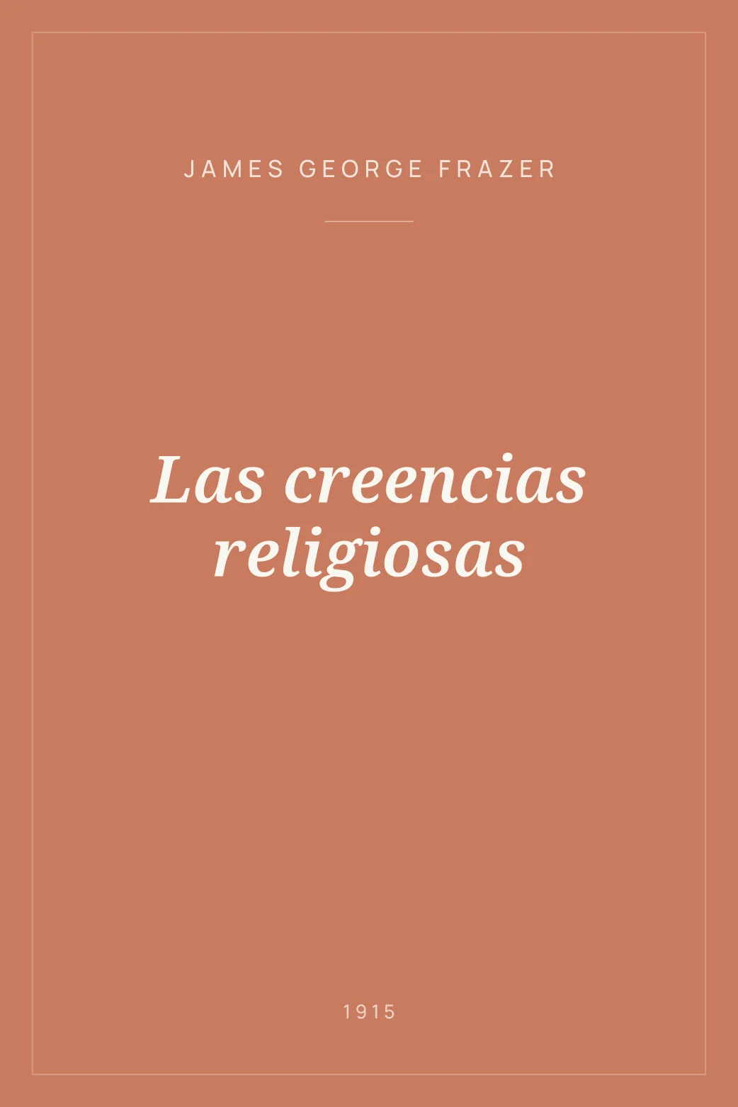 Portada de Las creencias religiosas