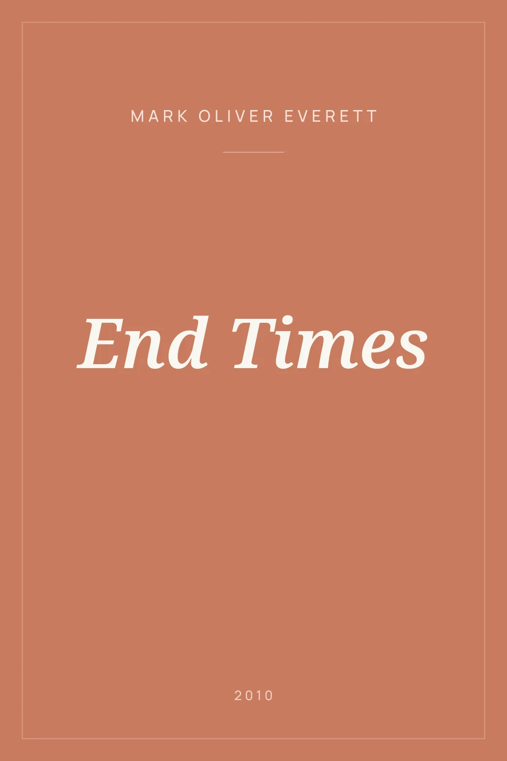 Portada de End Times