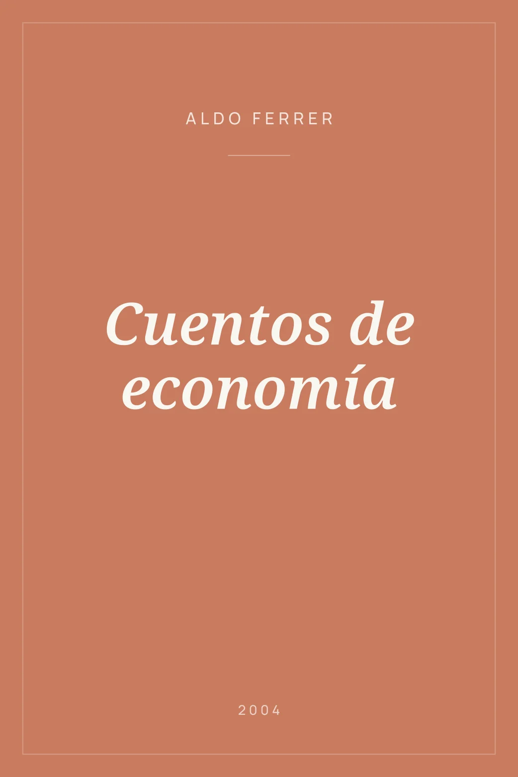 Portada de Cuentos de economía