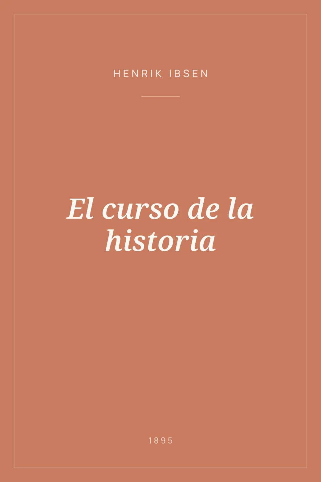 Portada de El curso de la historia