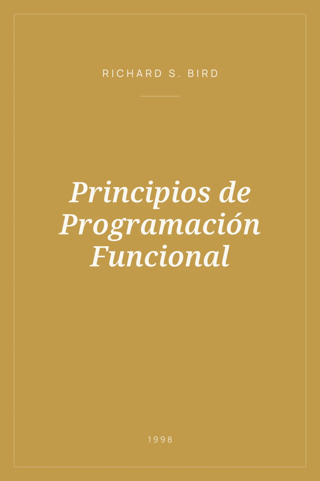 Portada de Principios de Programación Funcional